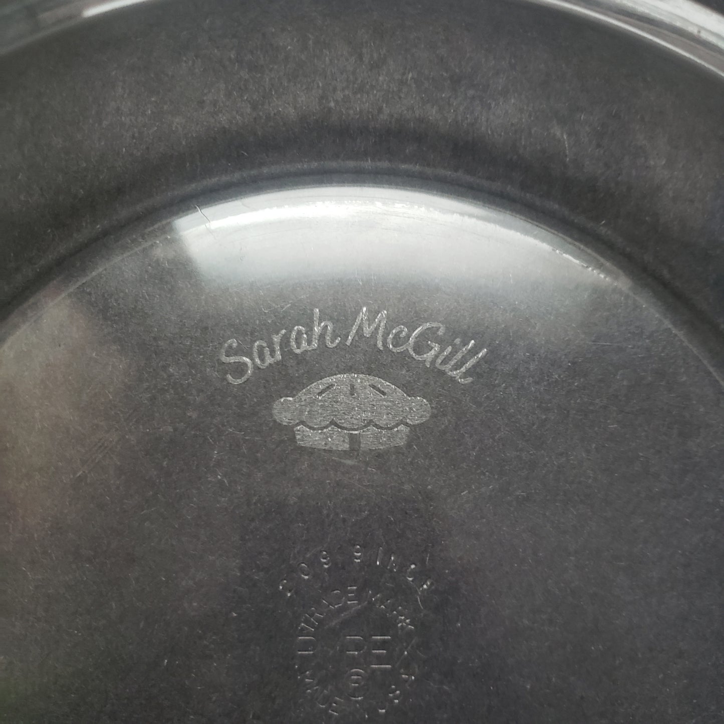 Engraved Pie Plate