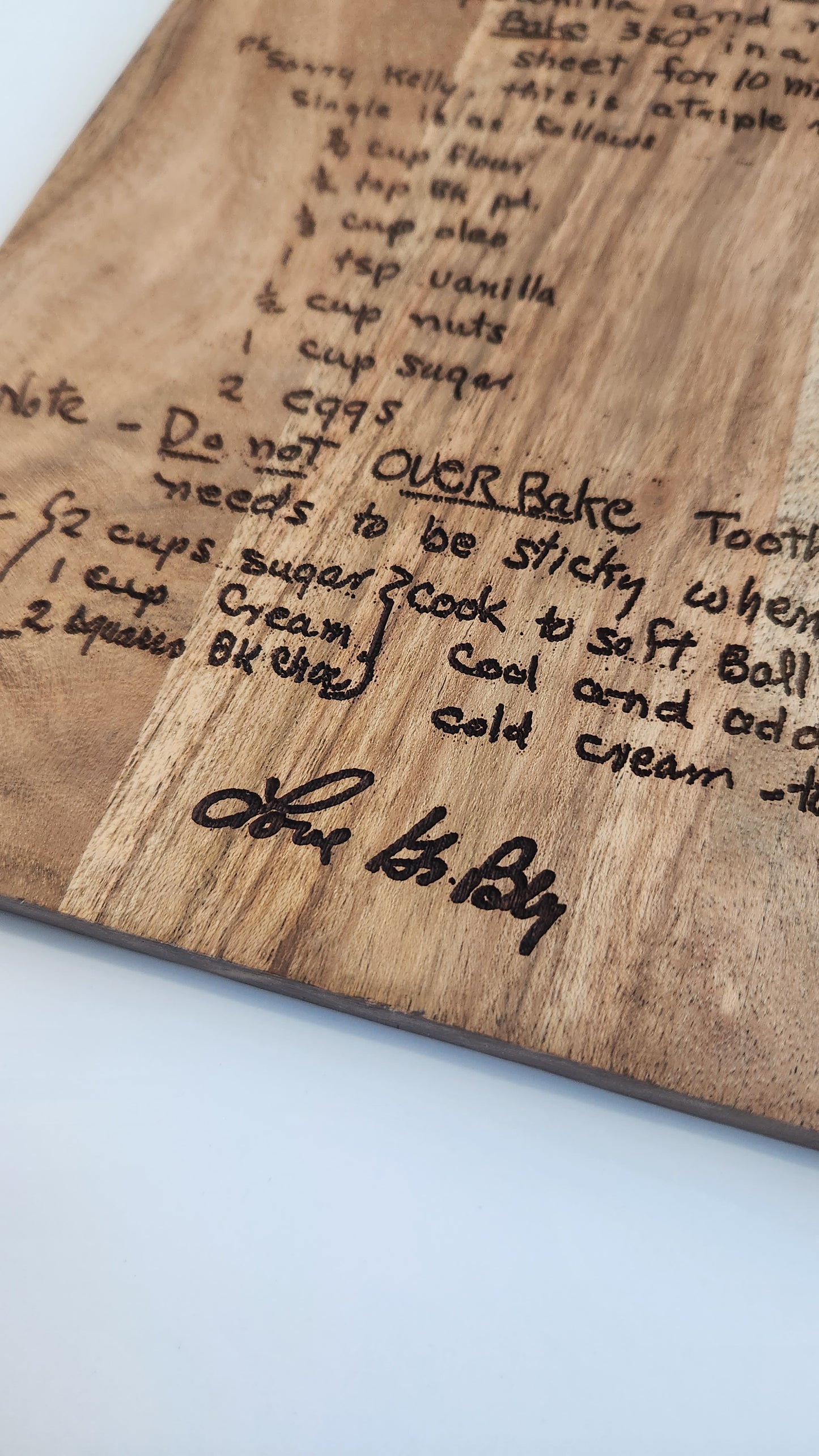 Recipe Cutting Board